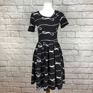 LuLaRoe *Rare* Amelia Dress with White Bows